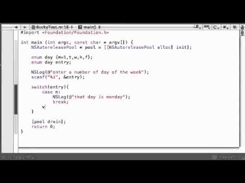 Objective C Programming Tutorial   47   Enum Program   YouTube