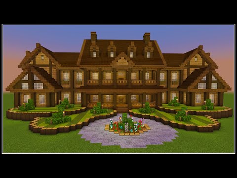 Minecraft: How to Build a Wooden Mansion | PART 1