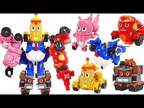 Larva Rangers insect 5 combination transform robot! Help Bugs Ninja! | DuDuPopTOY