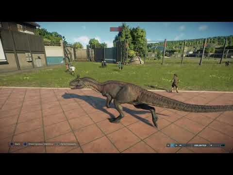 Jurassic World Evolution 2: Cryolophosaurus breakout and human rampage