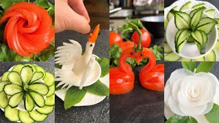 🔴10 Super Salad Decoration Ideas for Hotel & Restaurant Party Garnishing School