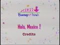 Barney Friends Hola Mexico Credits