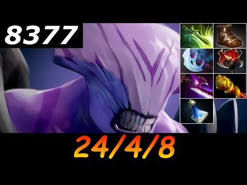 Dota 2 Faceless Void 8377 MMR 24/4/8 (Kills/Deaths/Assists) Ranked Full Gameplay