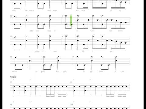 Adam's Song + Blink 182 + Drums only + Drum tab
