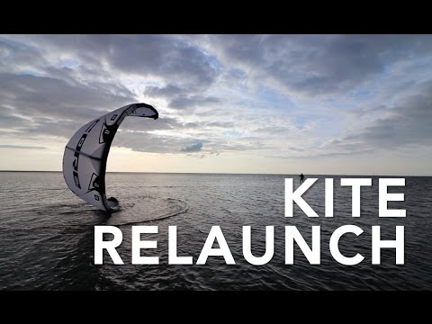 KITE RELAUNCH AUF DEM WASSER - KITESURFEN LERNEN ALS ANFÄNGER