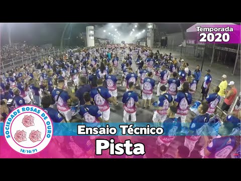 Rosas de Ouro 2020 - Bateria no ensaio técnico - Pista - #ETSP2020