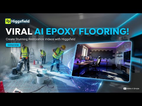 How These AI Epoxy Flooring Restoration Videos Get MILLIONS of Views with Higgsfield