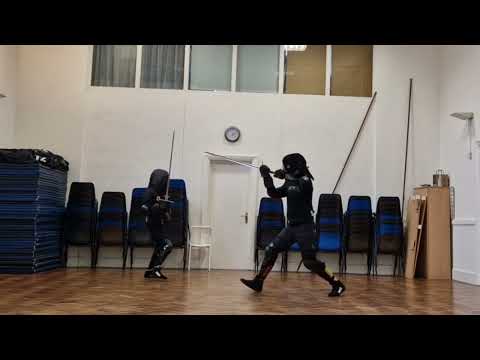 Waterloo Sparring Group - November 2023 - Longsword - Alex Palmer vs Jamie MacIver