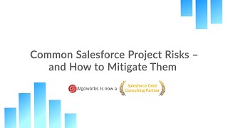 Common Salesforce Project Risks and How to Mitigate Them