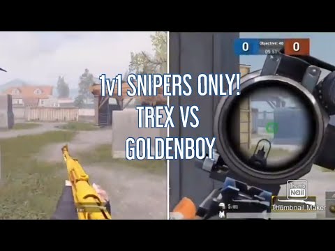 1v1 TREX VS GOLDENBOY Snipers Only