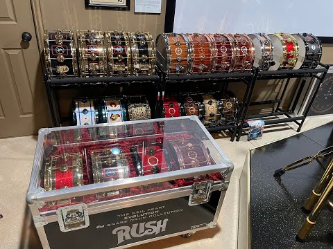 OLD VIDEO - Complete Officially released DW Neil Peart Snare Collection