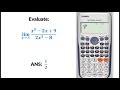 Limits Calculator Technique