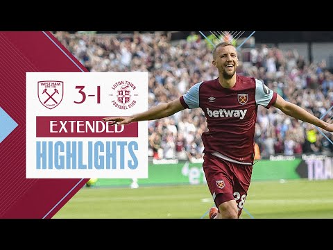 West Ham 3-1 Luton Town | Souček Nails A Beautiful Volley | Extended Highlights