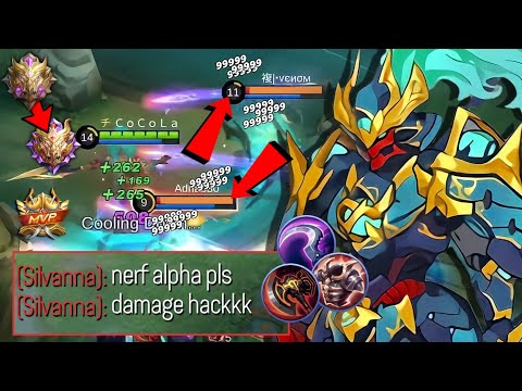 THIS OP DAMAGE HACK BUILD FOR ALPHA WILL SHOCK YOUR ENEMIES! | ONE SHOT! | BEST BUILD 2022 MLBB
