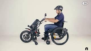 Wheelchair with detachable scooter by Neomotion
