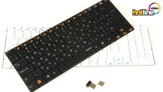 RAPOO E9070 Wireless Ultra-slim Keyboard Black - відео 1