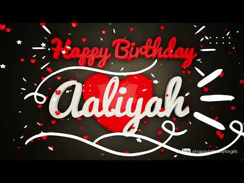 Aaliyah #birthday #special #video #Aaliyah #wishes Happy birthday song - Happy birthday to you