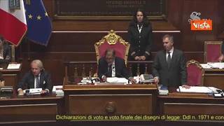 Il Senato approva la legge elettorale con 113 sì e 71 no. Il provvedimento passa ora alla Camera