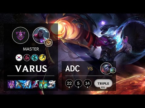 Varus ADC vs Tristana - KR Master Patch 11.18