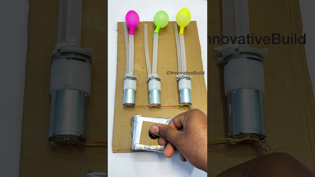 🎈 Mini powerful air compressor • dc motor project | new experiment #dcmotor