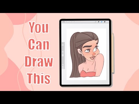 You can draw this cute girl in Procreate 😍 | Bubble Gum #procreate #Bubble