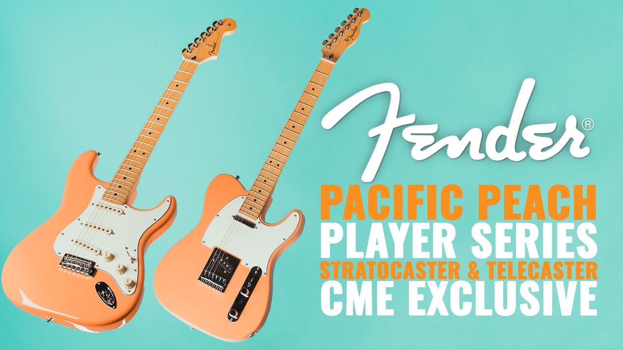 CME Exclusive Peach Fender Player Stratocaster and Telecaster | CME Gear Demo - YouTube