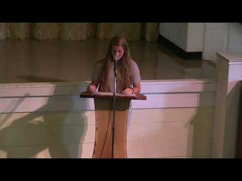 Chapel 9.20.2017 Lessons Learned - McKenzie Gordon