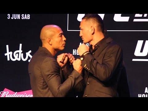 Jose Aldo vs. Max Holloway UFC 212 Media Day Staredown - MMA Fighting