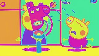 George Pig Crying Because Torch Light | Video Effects (Miror,Cinema,Reverse) And Other Effects