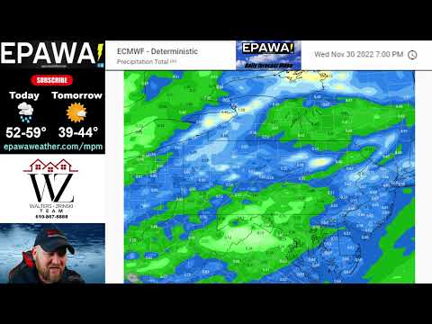 EPAWA's Wednesday November 30th, 2022 video forecast