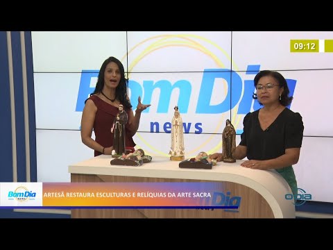 Artesã restaura esculturas e relíquias da arte sacra 25 05 2021