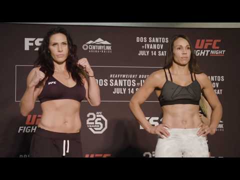 Cat Zingano vs. Marion Reneau - Weigh-in Face-Off - (UFC Fight Night: dos Santos vs. Ivanov)