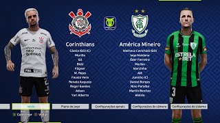🔴 Corinthians x América Mineiro   - Copa do Brasil 2023 | PES 21 FULL Gameplay
