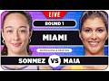 SONMEZ Vs HADDAD MAIA WTA Miami 2026 LIVE Tennis Watchalong