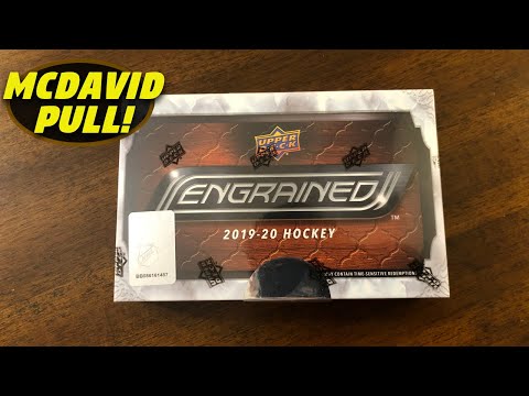 NEW CHANNEL! 2019-20 Upper Deck Engrained Hockey Hobby Box Break - McDavid Pull!