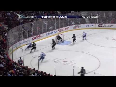 What a Save by Jonas "The Monster" Gustavsson vs Anaheim Ducks - October 26th 2009 (HD)
