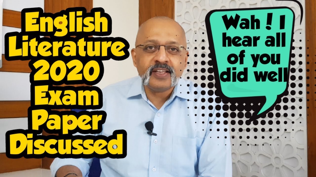 ICSE 2020 English Literature Exam Paper Discussed | Class X | T S Sudhir