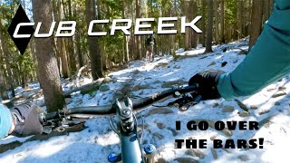 Downhill Mountain Biking at Cub Creek (and Crash)