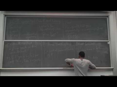 Math 205 Lecture 16 - Exponential Growth and Decay and Related Rates part 1