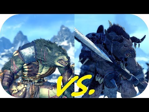 Total War: Warhammer II ♦ Fight Club ♦ Minotaurs (Great Weapon) vs. Skin Wolves (Armoured)