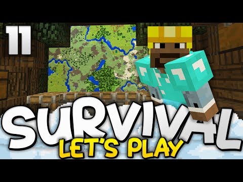 MAKING A MASSIVE MAP WALL! - Survival Let's Play Ep. 11 - Minecraft Bedrock (PE W10 XB1)