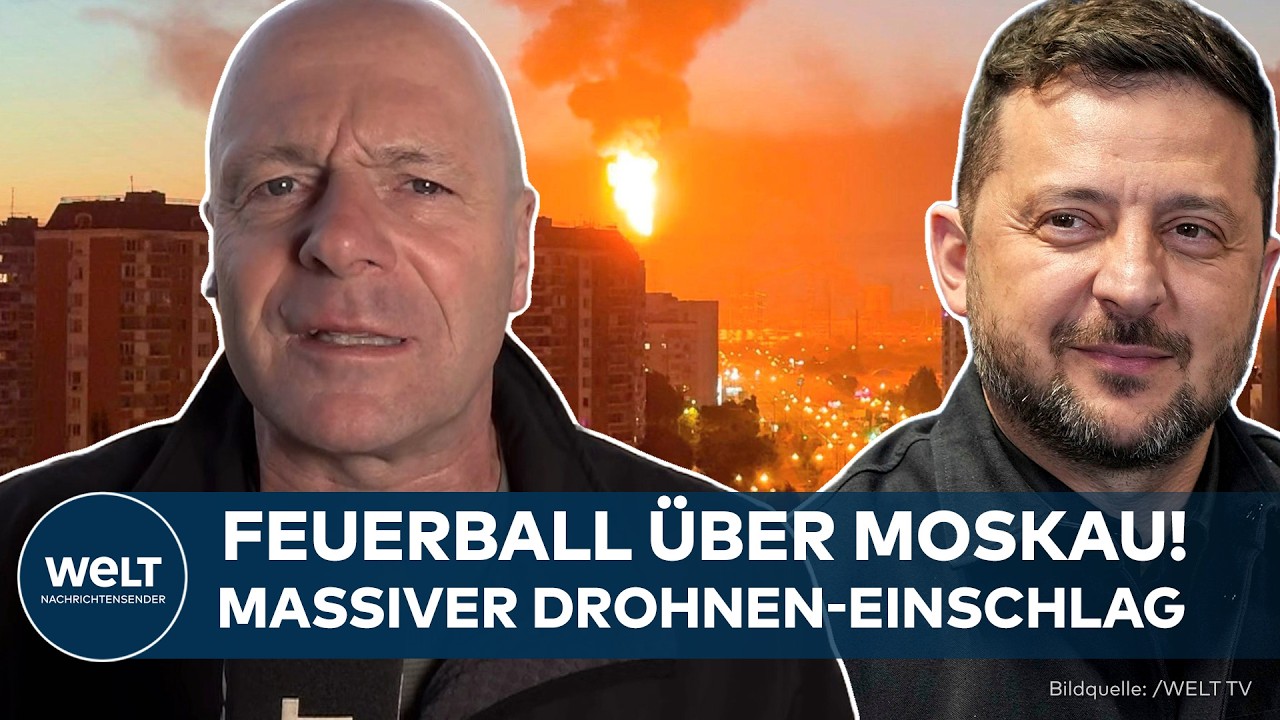 RUSSLAND: Feuerball über Moskau! – Massiver ukrainischer Drohnenangriff trifft Raffinerie