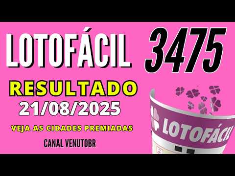 🍀 Resultado Lotofácil 3475
