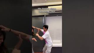 Raksha bandhan V/S Normal Days 😂 | mohak narang #brother #sister 👊🏻 rashima_narang 🎥