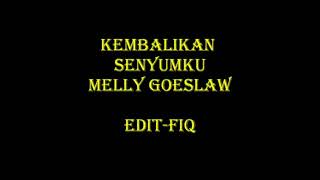 Melly goeslaw kembalikan senyumku lirik