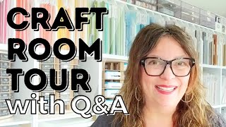 Craft Room Tour 2024 / Michaels Simply Tidy Cubes / IKEA Kallax / LIVE Q&A