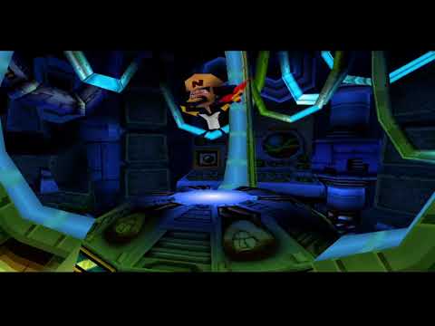 Crash Bandicoot - Warped (PS1) 105% Walkthrough pt48 - Dr. Neo Cortex Boss (True Ending)