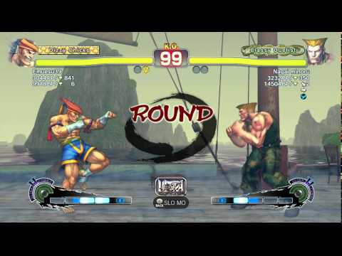 USFIV~ Guile (Nagai minoru) vs.  Adon (Emuesu39) HD