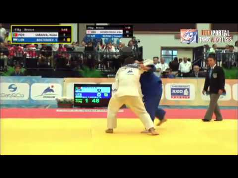 World Judo Championships Juniors, Miami 2014 Bronze -73kg SARAIVA Nuno (POR) - BOLTABOEV (UZB)