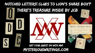 Notched Letter Clues! Lion's Share Treasure Box #therestreasureinside #joncollinsblack